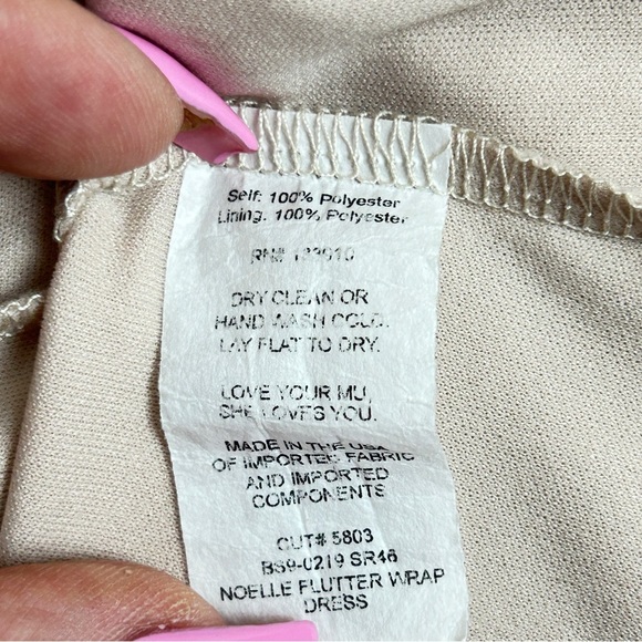 Show Me Your Mumu Bridesmaids Women's Noelle Flutter Wrap Dress Size XXL - Picture 9 of 10